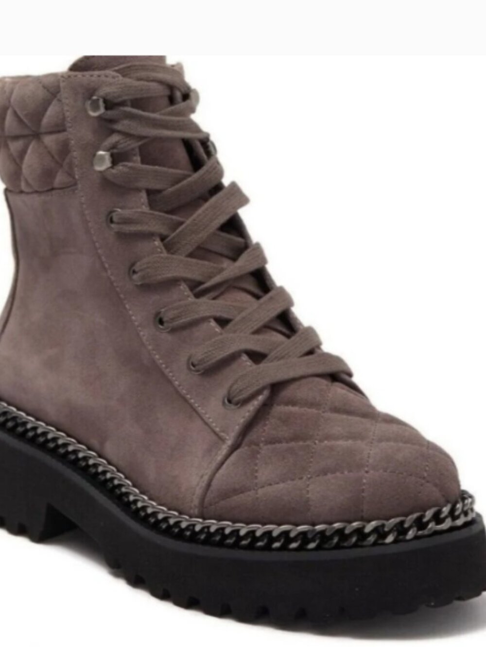 Vince Camuto • Drak Gray Lace Up Suede Boots